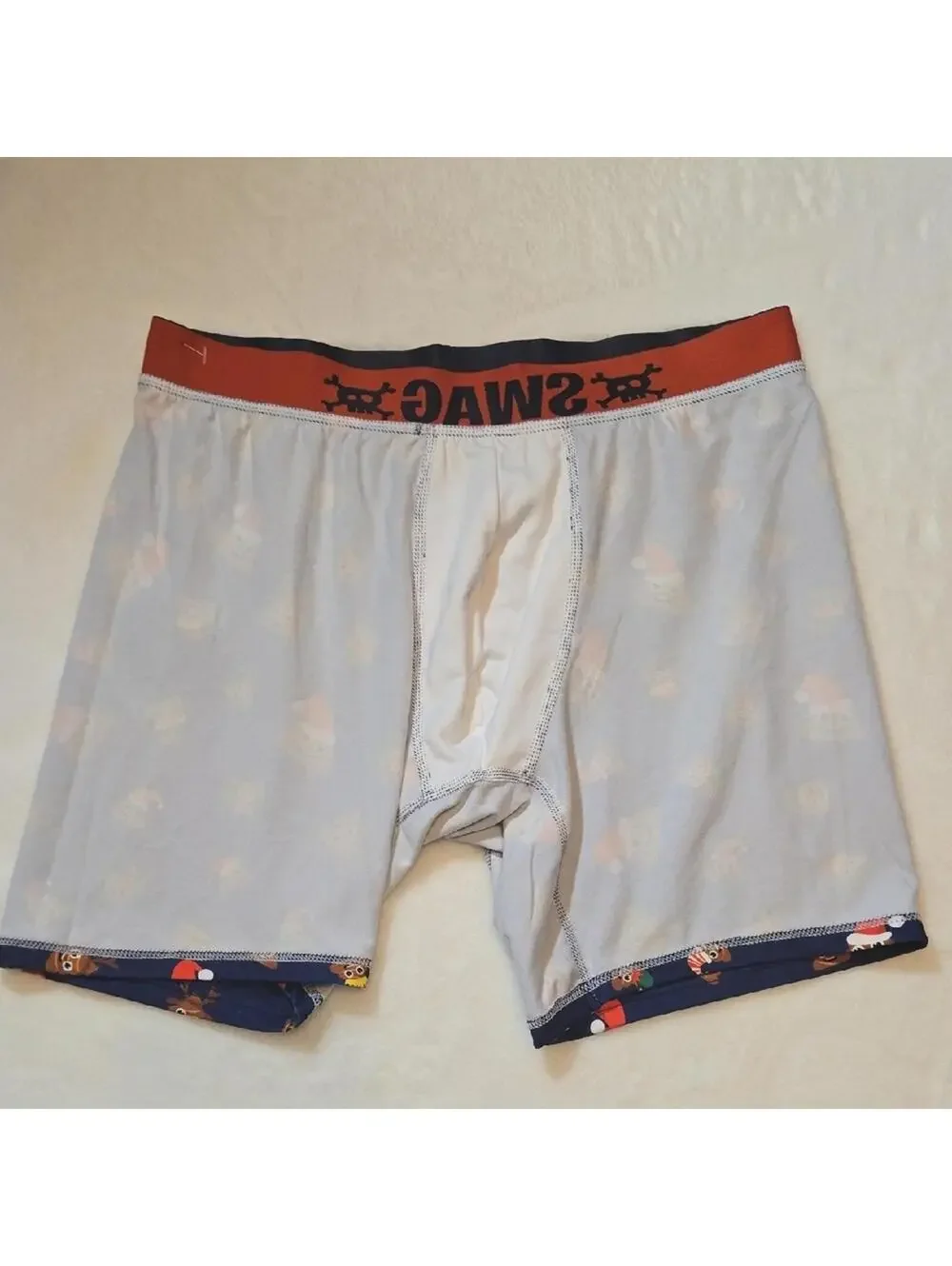 SWAG Holiday-Themed Navy Boxer Briefs Size XL New